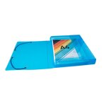 Boite De Classement Exabox Dos 40mm Polypropylène Crystal Colours - A4 - Couleurs Assorties - X 8 - Exacompta