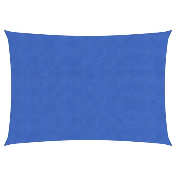 vidaXL Voile d'ombrage 160 g/m² rectangulaire bleu 4x6 m PEHD