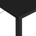 vidaXL Bureau d'ordinateur Noir 80x40x72 cm MDF et métal