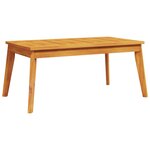 vidaXL Salon de jardin 4 Pièces avec coussins Bois d'acacia solide
