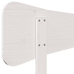 vidaXL Tête de lit blanc 140 cm bois massif de pin
