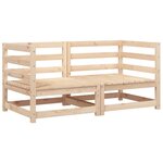 vidaXL Canapés d'angle de jardin 2 Pièces 70x70x67 cm bois de pin massif