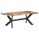 vidaXL Table de salle à manger 200x100x75 cm Bois avec finition miel