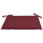 vidaXL Ensemble à manger d'extérieur pliable avec coussin 3 Pièces Teck