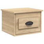 vidaXL Tables de chevet murales 2 Pièces chêne sonoma 41 5x36x28 cm