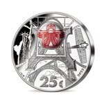 Gustave Eiffel - 100 ans de sa disparition Monnaie de 25€ argent 2 Oz avec puce NFC