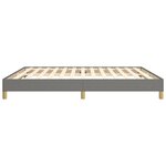 vidaXL Cadre de lit sans matelas gris foncé 180x200 cm tissu