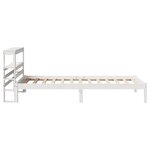 vidaXL Cadre de lit sans matelas blanc 100x200 cm bois de pin massif