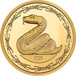 Pièce de monnaie en Or 1000 Togrog g 0.5 Millésime 2025 SNAKE