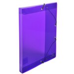 Boite De Classement Exabox En Polypropylène - Dos 25mm - Crystal Colours - A4 - Couleurs Assorties - X 8 - Exacompta