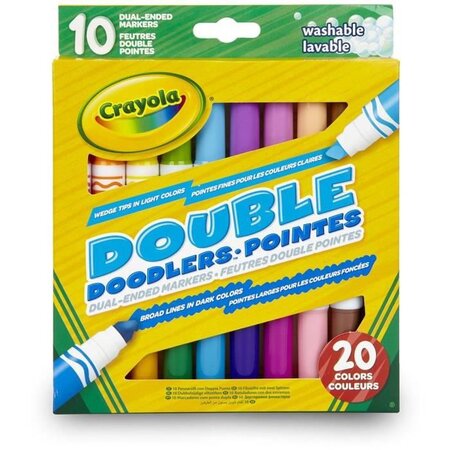 Crayola - 10 Feutres double pointes -