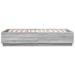 vidaXL Cadre de lit sonoma gris 150x200 cm bois d'ingénierie