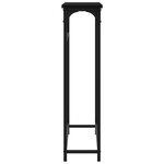 vidaXL Table console noir 75x19 5x75 cm bois d'ingénierie