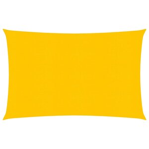 vidaXL Voile d'ombrage 160g/m² rectangulaire jaune 3 5x4 5 m PEHD