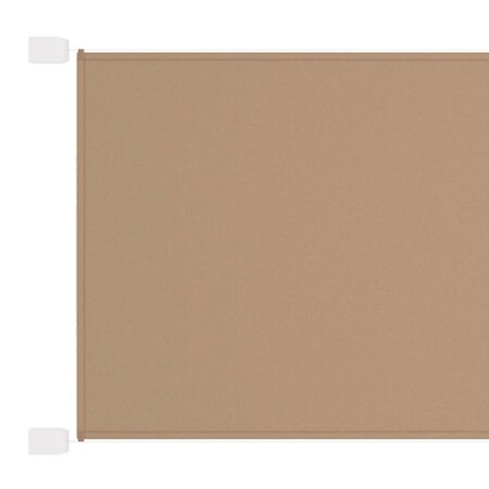 vidaXL Auvent vertical Taupe 60x1200 cm Tissu oxford