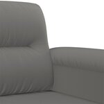 vidaXL Ensemble de canapés 2 Pièces coussins gris foncé tissu microfibre