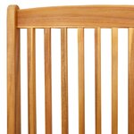 vidaXL Bois naturel Bois d'acacia massif Petit Pliable