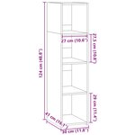 vidaXL Buffet chêne sonoma 30x41x124 cm bois d'ingénierie