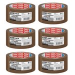 Adhésif d'emballage PP tesapack 66m x 50mm Marron x 6 TESA