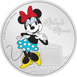 Monnaie en argent 2 dollars g 31.1 (1 oz) millésime 2023 mickey and friends minnie mouse