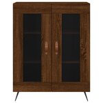 vidaXL Buffet haut Chêne marron 69 5x34x180 cm Bois d'ingénierie