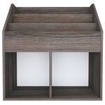 vidaXL Porte-revue pour enfants Gris et chêne sonoma Bois d’ingénierie