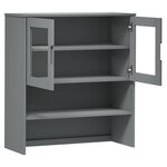 vidaXL Dessus de buffet MOLDE Gris 90x35x100 cm Bois massif de pin