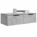 vidaXL Armoires murales 2 Pièces Gris béton 68x30x20 cm Bois d'ingénierie