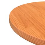 vidaXL Dessus de table rond cire marron Ø50x2 5 cm bois de pin massif