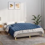 vidaXL Couverture lestée Bleu 120x180 cm 5 kg Tissu
