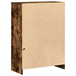 vidaXL Buffet avec LED chêne fumé 72x34x100 cm bois d'ingénierie