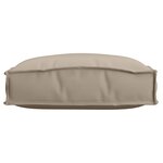vidaXL Coussins de Palette pour siège 4 Pièces Taupe 40x40x8 cm Tissu Oxford