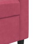 vidaXL Ensemble de canapés 2 Pièces avec coussins Rouge bordeaux Velours