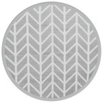 vidaXL Tapis d'extérieur gris Ø160 cm PP
