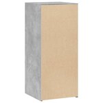vidaXL Buffet gris béton 40x41x93 cm bois d'ingénierie