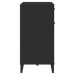 vidaXL Buffet VIKEN noir 80x40x80 cm bois d'ingénierie