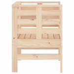 vidaXL Chaises de jardin lot de 2 61 5x53x71 cm bois de pin massif