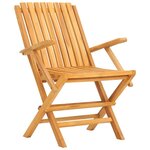 vidaXL Ensemble à manger de jardin 7 Pièces Bois de teck solide