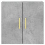 vidaXL Armoire murale gris béton 60x31x60 cm bois d'ingénierie