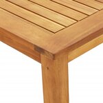 vidaXL Ensemble à manger de jardin 5 Pièces Bois d'acacia solide