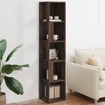 vidaXL Armoire d'angle Chêne marron 33x33x164 5 cm Bois d'ingénierie