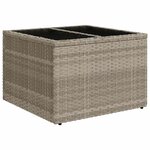 vidaXL Salon de jardin avec coussins 10 Pièces gris clair résine tressée