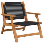 vidaXL Chaises de jardin avec table 5 Pièces Bois solide d'acacia noir