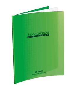 Cahier 240 x 320 mm, seyès, 48 pages Vert CONQUERANT