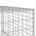 vidaXL Panier gabion avec couvercle 500x100x150 cm fer galvanisé