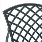 vidaXL Ensemble de bistro 3 Pièces vert aluminium coulé