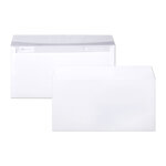 Boite de 250 enveloppes 90g dl 110x220 mm blanc c by clairefontaine