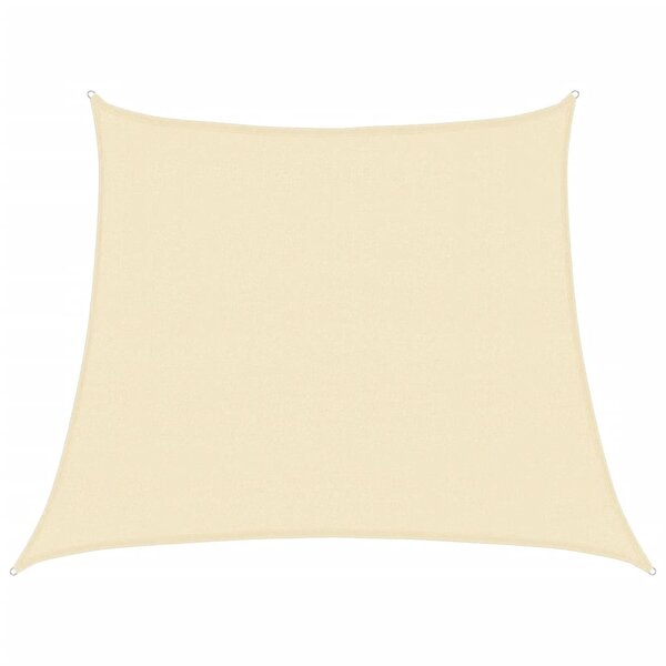 vidaXL Voile d'ombrage 160 g/m² Crème 3/4x3 m PEHD