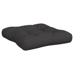 vidaXL Coussins de palette lot de 3 noir tissu