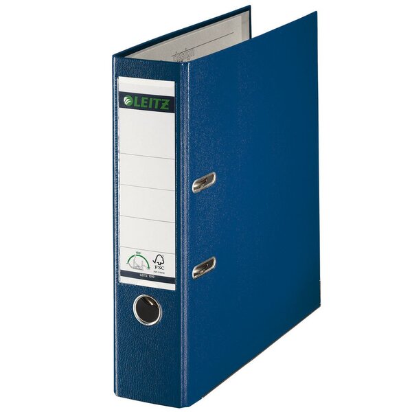 Classeur à levier 180°  A4  plastifié, Dos 80 mm Capacité 600 feuilles - Bleu